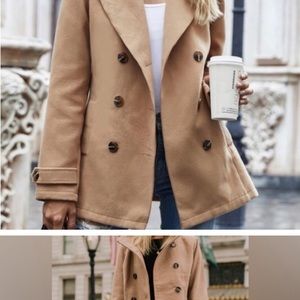Thread and Supply tan Peacoat. New but without tags. Size Large
